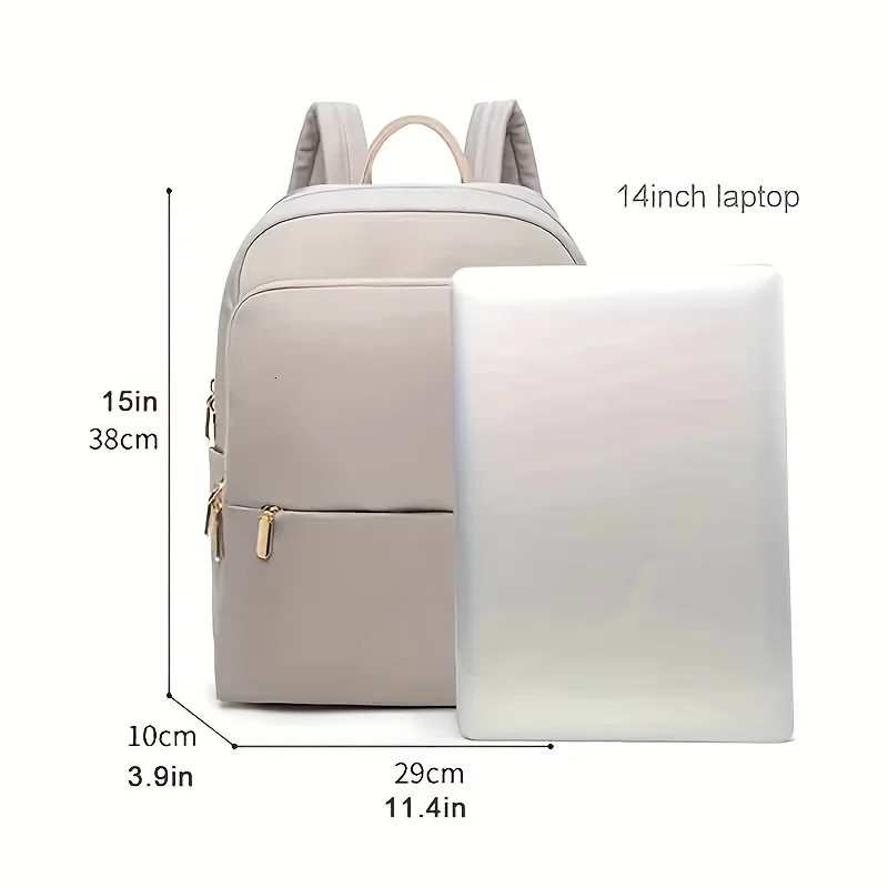Women backpack oxford cloth waterproof Shockproof Fashion Office Lady Bag 13 14 inch laptop backpack 241115