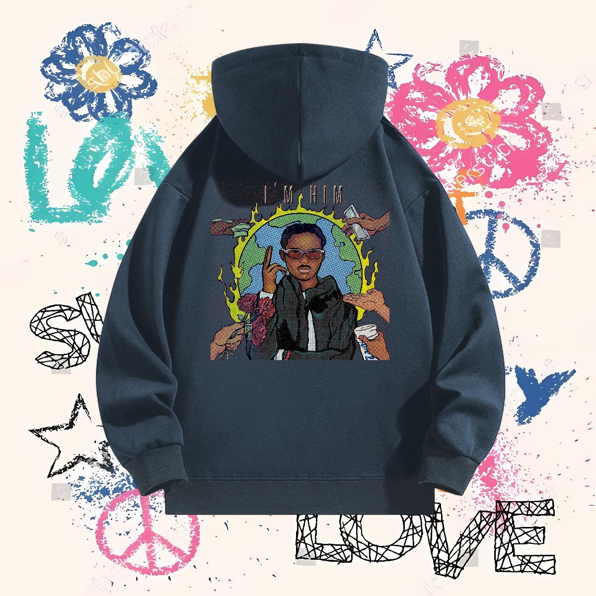 Fashion New Hoodie for Men Long Sleeve Soft Cool Design Men Clothes Hoodie DIY Tops Hoodie Y2K Warm Fleece