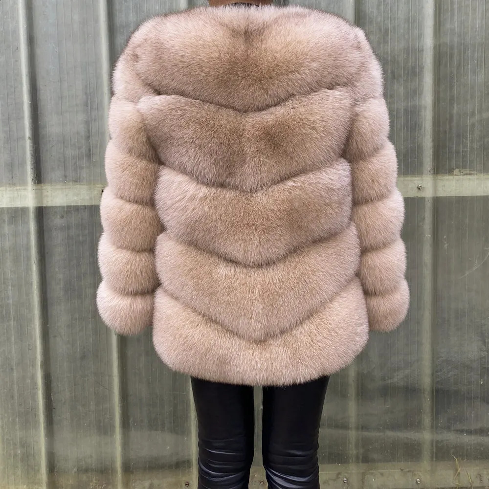 Real fur coat Natural Fur Jackets Vest Winter Outerwear Women high quality Clothes 241116