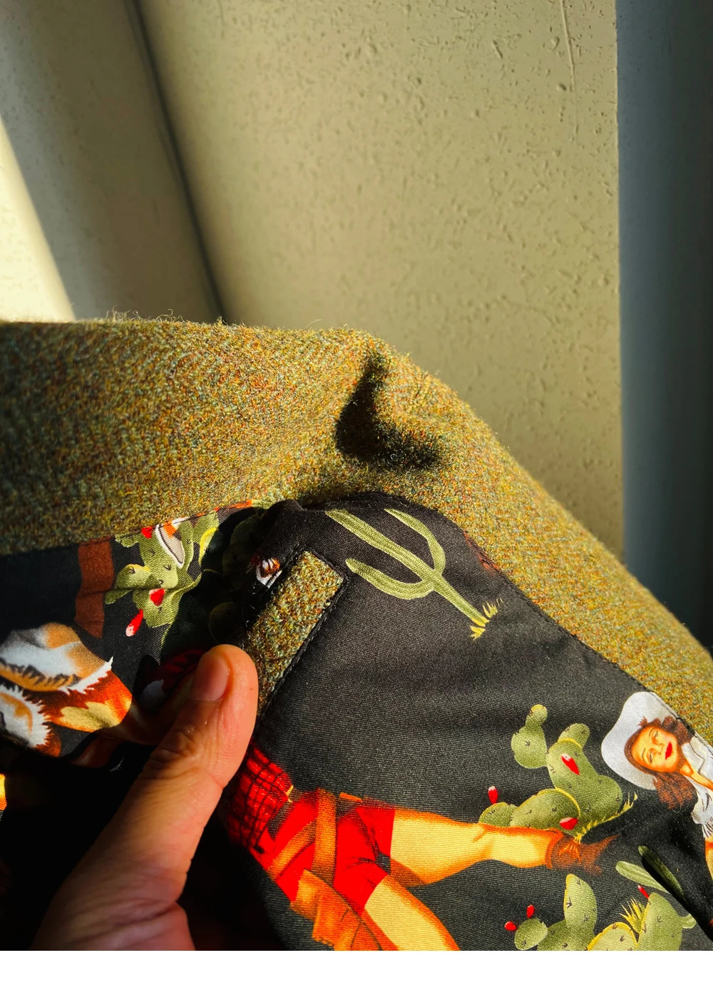 Customized S-042 625g heavy-duty all wool coarse woolen Eisenhower jacket with 100% wool jacket and two tone buttons available 241115