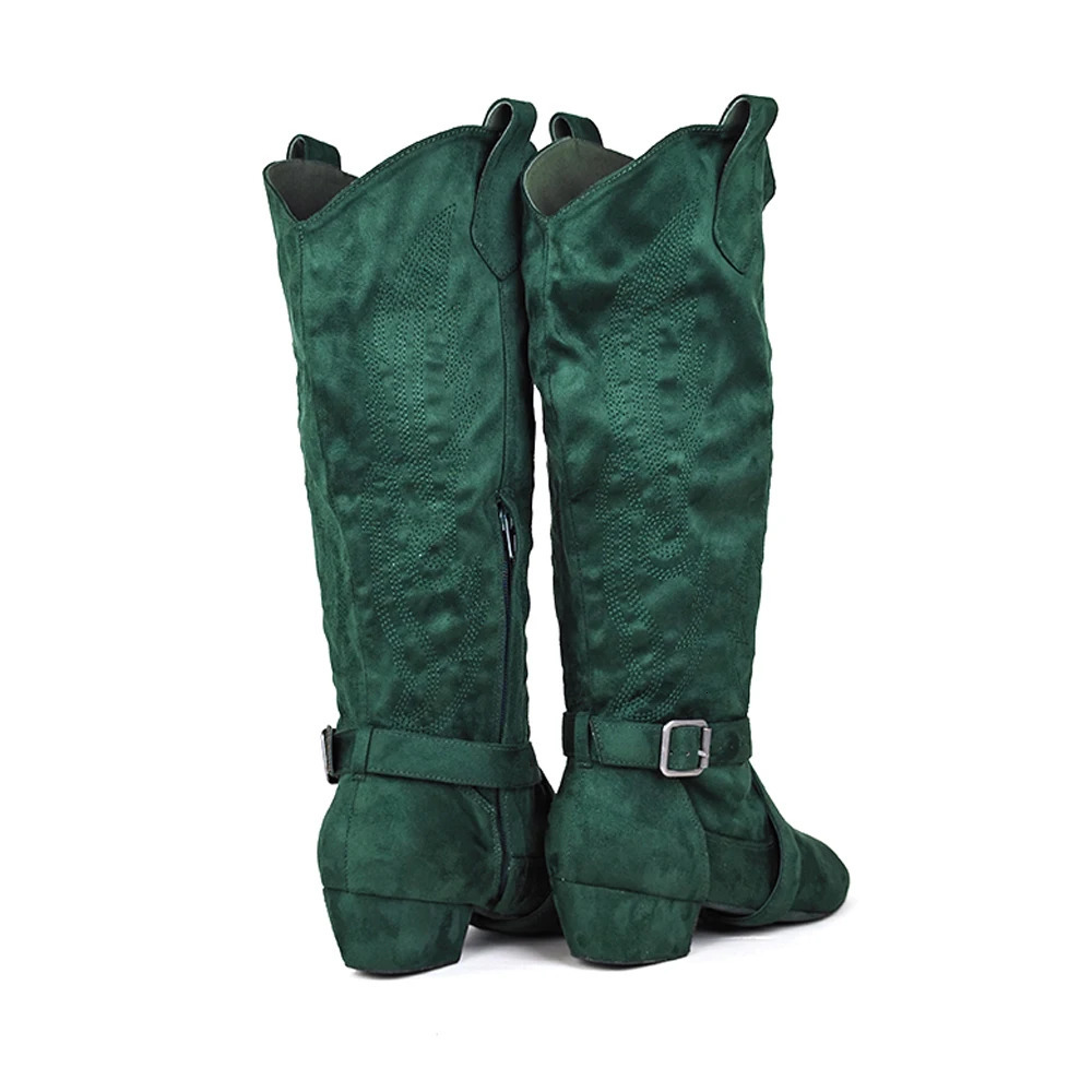 Jounning Prescott Suede Sole Western Style Line Dancing West Swing Boots 241115