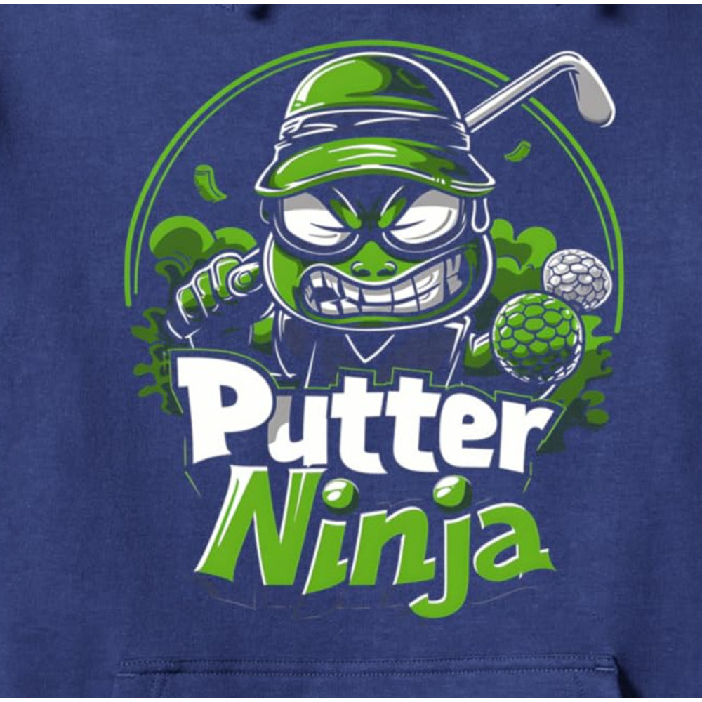 Hoodie for Mens Womens Golfing Ninja Putter Funny Golfer Design Graphic Tees Pullover Hoodie Graphic Hoodies sweatshirt cool