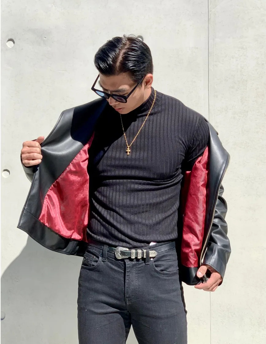 Trendy striped solid color fitness long sleeved mens running training elastic quick drying sports Tshirt with tight base 241115