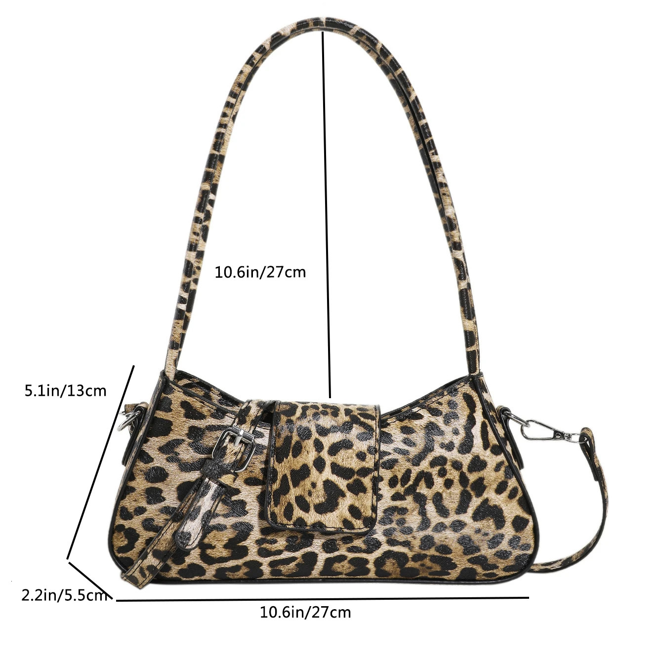 2025S New Free Shipping Designer Bag French Style Underwear Brown Black Panther Handbag Clutch Womens Retro PU Leather Cross Body Bag
