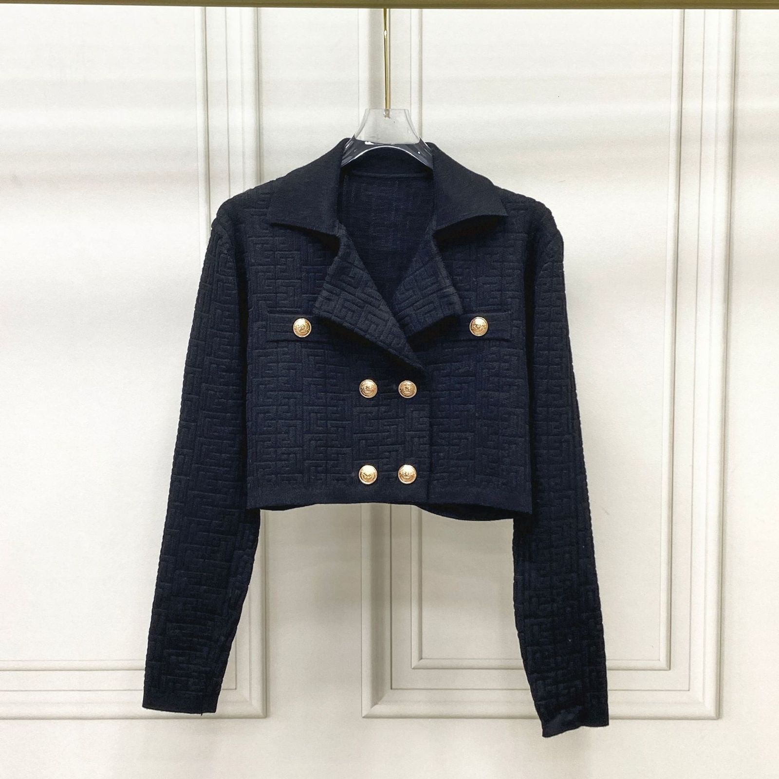 Autumn and Winter Vneck Knitted Coat Long Sleeve Solid Fashion TemperamentHip Wrapped Slim Short Skirt Womens Set 240416