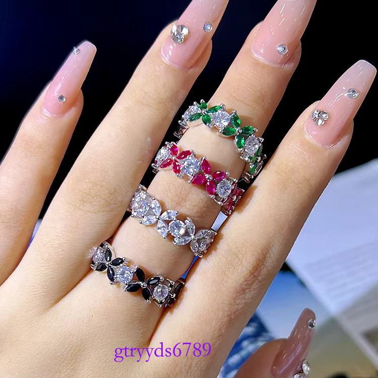 Bg Sterg Sier Jewelry Engagement Ring wer Cubic Zircon CZ Baugette Dia Tennis Rings