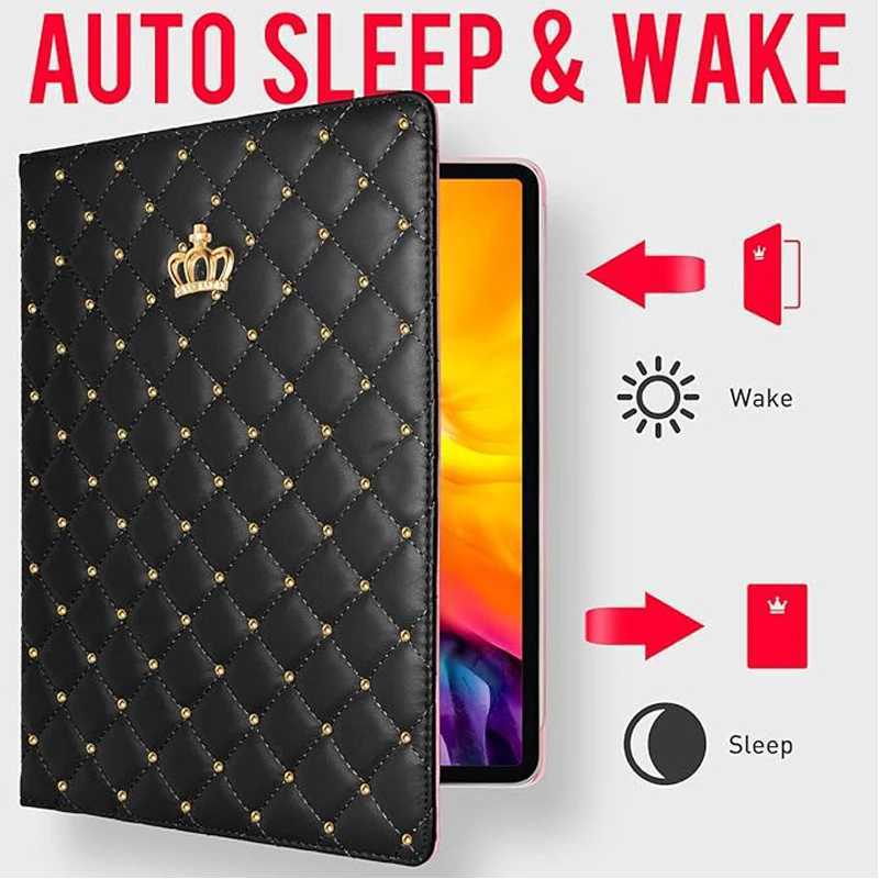 Hot Sale Funding Case for iPad Air 4 5 10.9 Smart Cover iPad Air 11 Pro 11 10.2 7th 8th 9th 2 1 9.7 10.5 Mini 7 6 Lambskin Stand Coque T241115