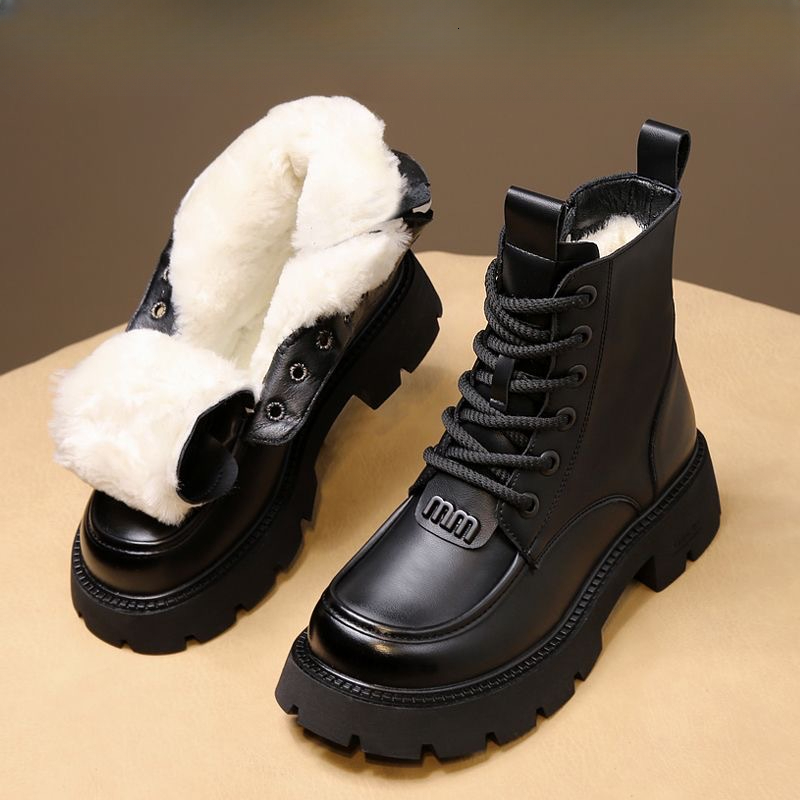 Fur Integrated Snow Veet Anti Cold Winter Women's Warm Shoes Lamb Wool Cotton Boots
