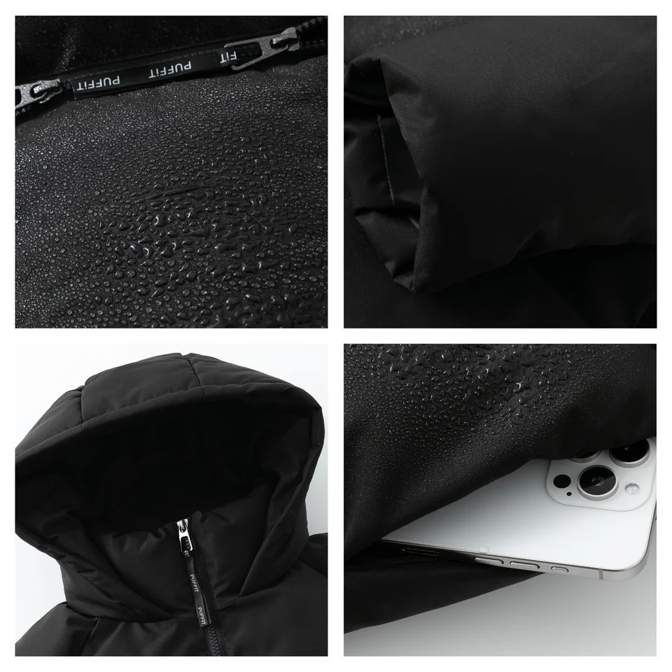 Womens Extra Long Puffer Jacket Doubleopen Zip Hooded Winter Coat Splashproof Water Repellent Windproof Stainresistant 241115