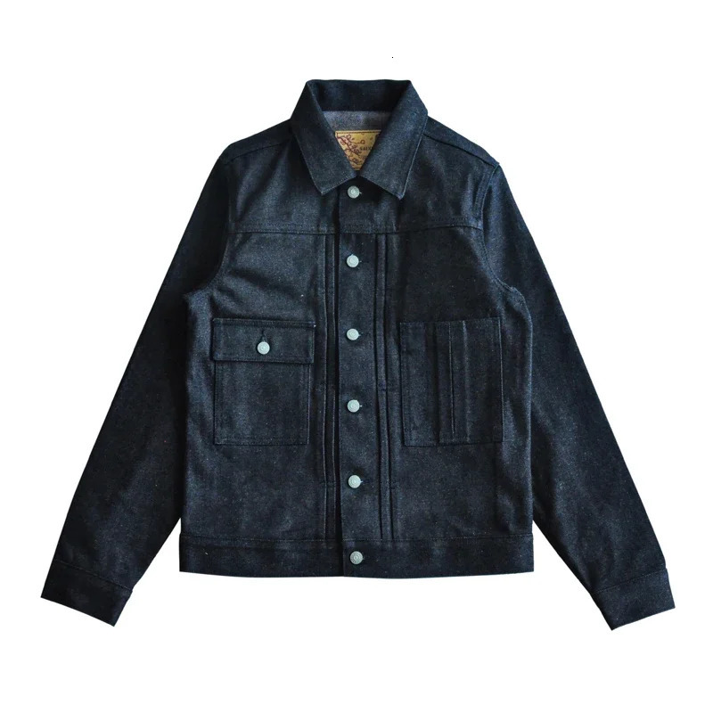 Sauce Zhan 530XX denim jacket mens colorful cotton linen mens jacket Selvedge denim jacket retro 16.5 ounces 241115