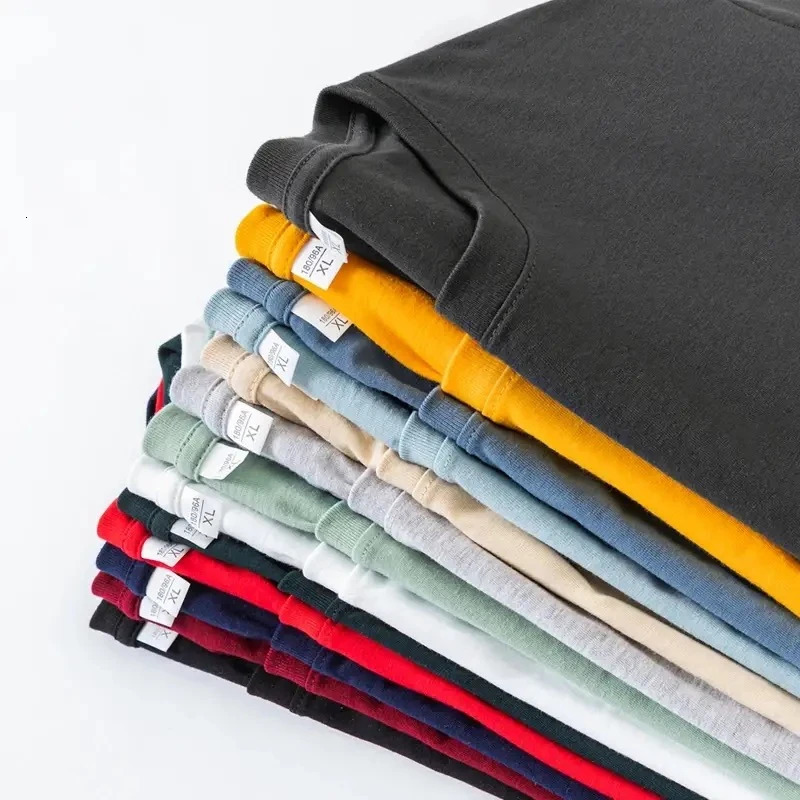 High Quality TShirts Men Long Sleeves Cotton Tee Tops Male Autumn Spring Plain Color Tshirt Fitted Size Underwear Man 241115