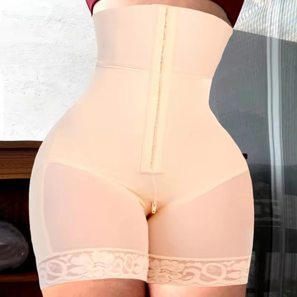 High Waist Trainer Slimming Sheath Corset Body Shaper BBL Control Panties Fajas Colombian Girdles Butt Lifter Shapewear 241115