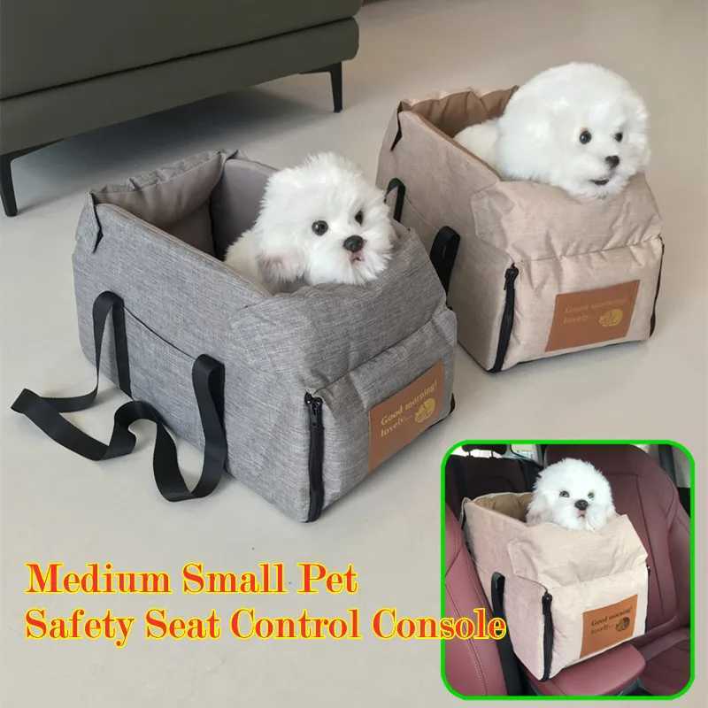 Dog Car Seat Covers 42X22X23cm Portable Pet Cat Seat Elevated Car Seat For Dog Armrest for Small Dog Cat Waterproof Dog Carrier Safety Travel Bag z241