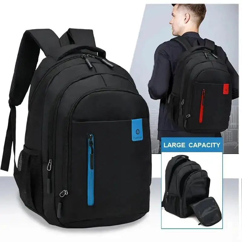 Large Capacity Backpack Oxford Leisure Travel Backpack School Bag Fashion Waterproof Business Laptop Backpack 241115