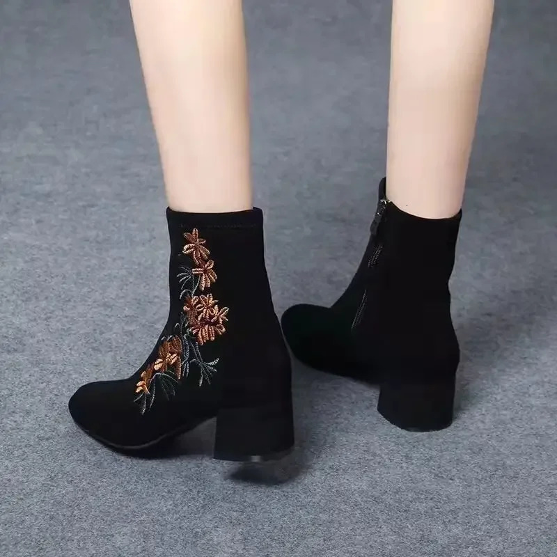 womens short boots suede boots ankle studded womens boots plus size warmth providing high-quality selling products 241115