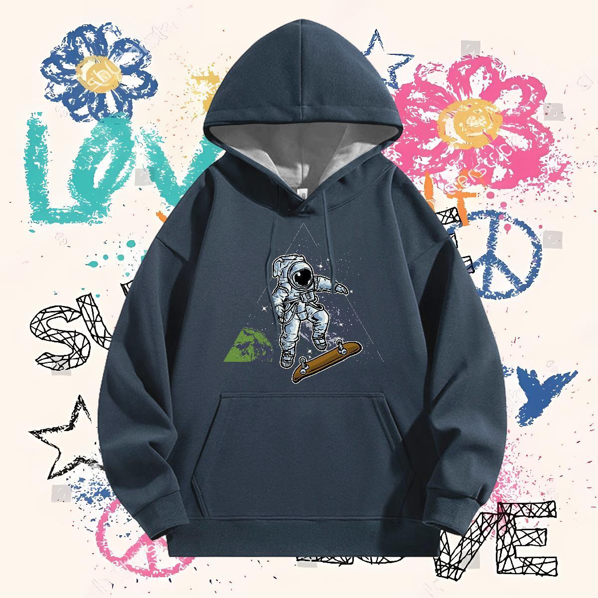 Fashion Designer Hooded Sweatshirt Long Sleeve Drawstring High Quality Men Hoodie Oversized 3XL Clothes Daily Wear Thick Plush