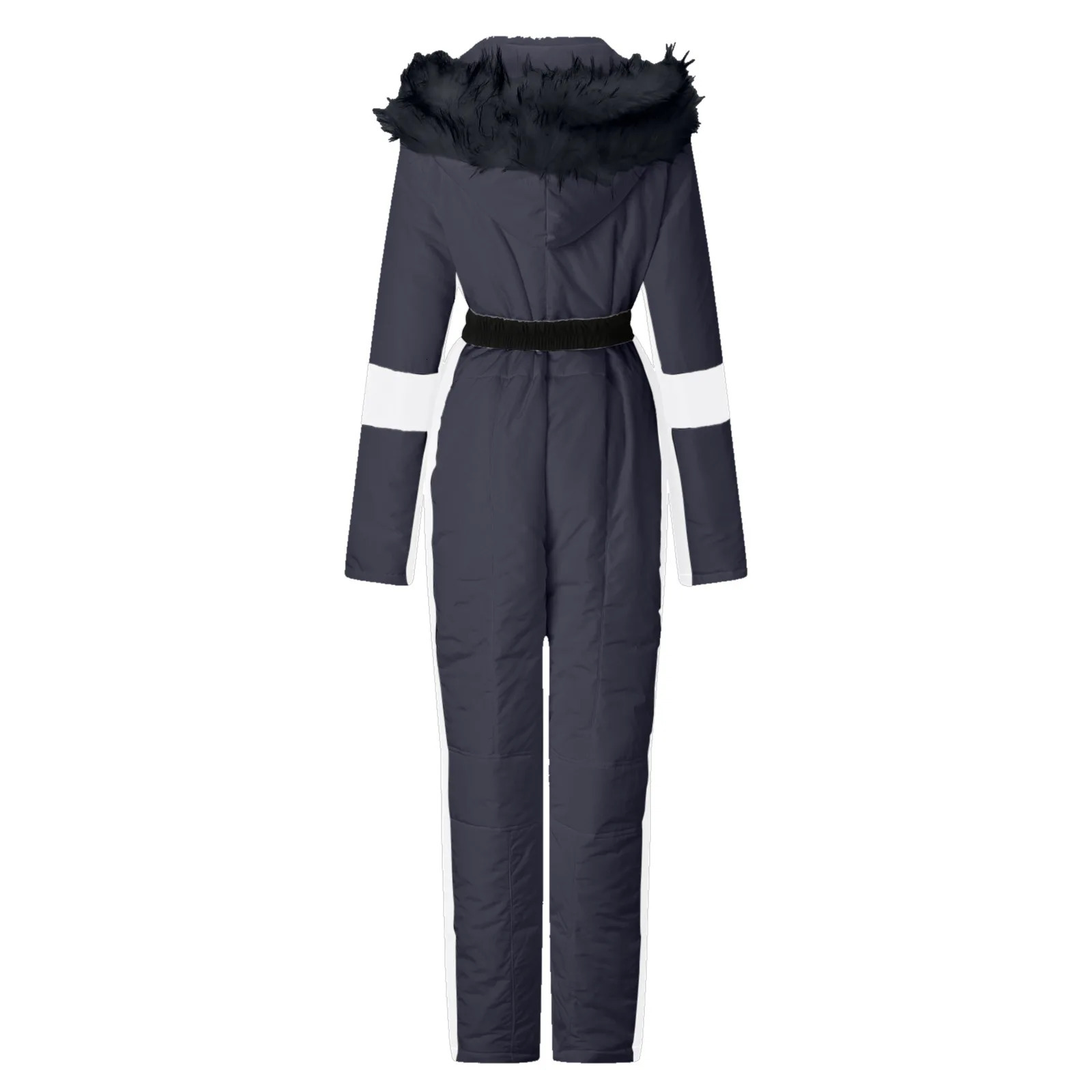 Winter Ski Suit For Women Waterproof Warm Snow Overalls Outdoor Sports Snowboard Clothes One Piece Jumpsuit With Fur Collar 241116