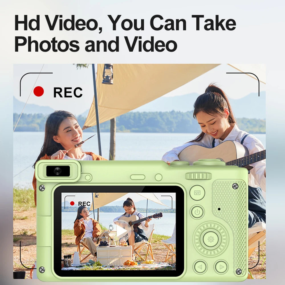 HD 1080P 24 inch digital Camera Rechargeable Cameras with 8x Zoom Compact Camera 50MP Cameras for kids Beginner Camera 241113