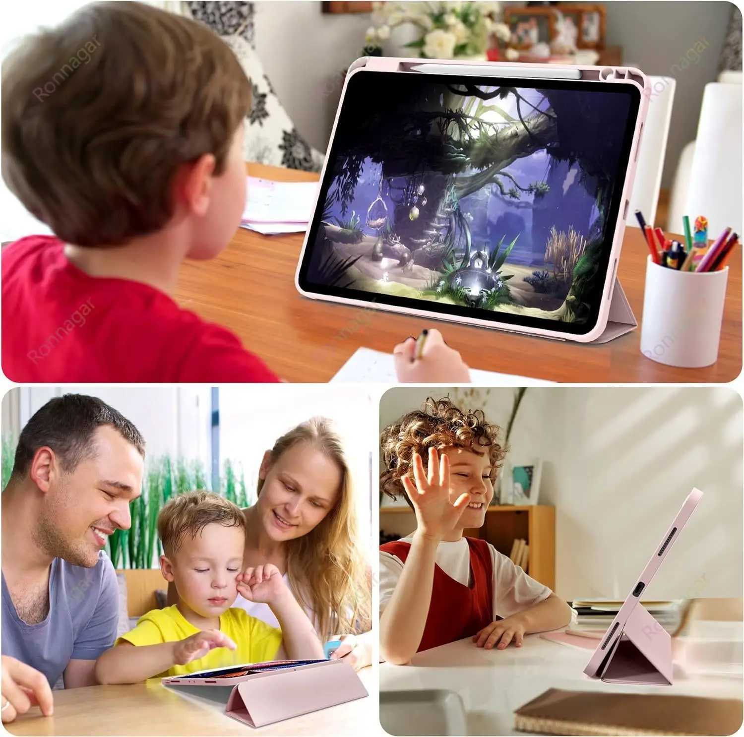 Hot Sale New iPad Pro 11 inch case 20 (4th generation)/2021 (3rd generation) with pencil holder iPad Pro 11 12.9 iPad 10th generation iPad Ai 5 10.9 i