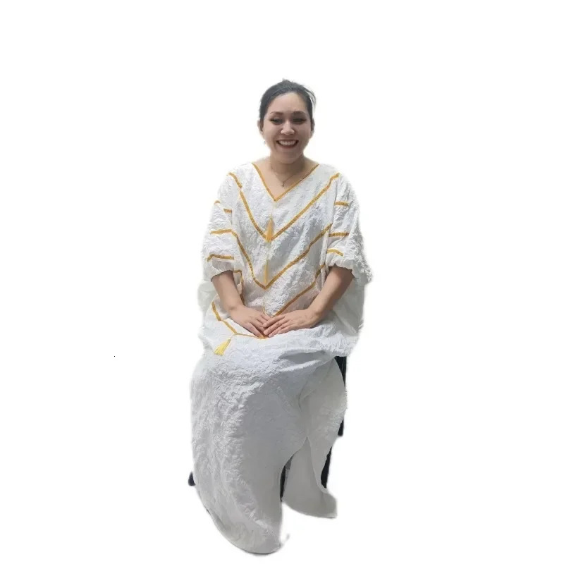 Africa Clothing African Wedding Party Dresses for Women Spring Summer Half Sleeve Vneck Plus Size Long Dress Gowns 241116