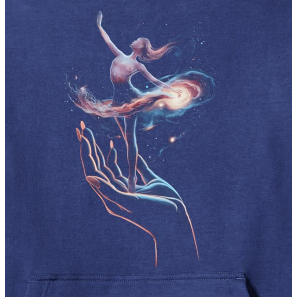 Hoodie for Mens Womens Ballet Dancer Galaxy Nebula Universe Space Gift Graphic Tees Pullover Hoodie Graphic Hoodies sweatshirt