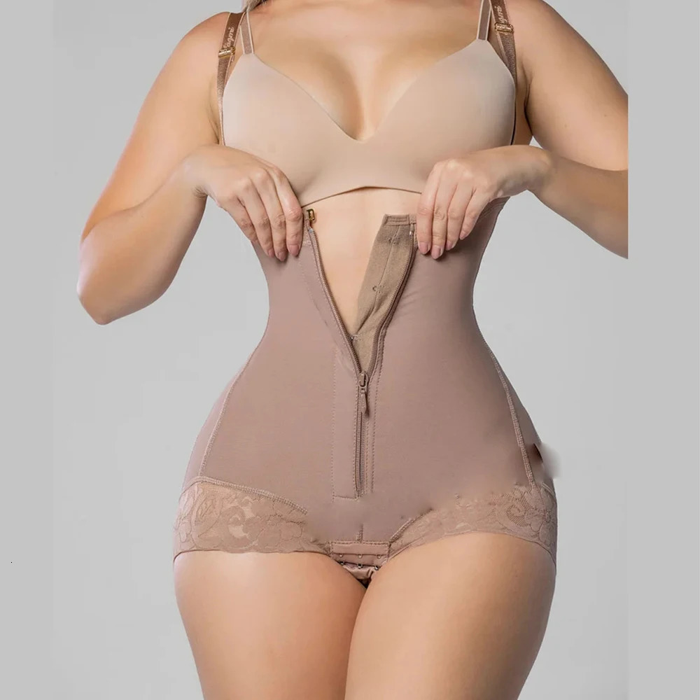 Fajas Tummy Control Compression Shapewear Women Corrective Girdle Post Liposuction BBL Slimming Waist Belt Butt- Shaper 241115