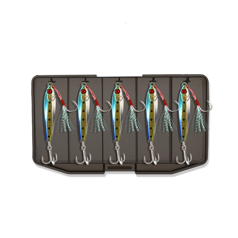 HISTAR One Box 5pcs 7 to 25g Hard Bait All Water Layers 3D Body Treble Hooks Long Casting Storm II Metal Jig Fishing Lure Suit 241116