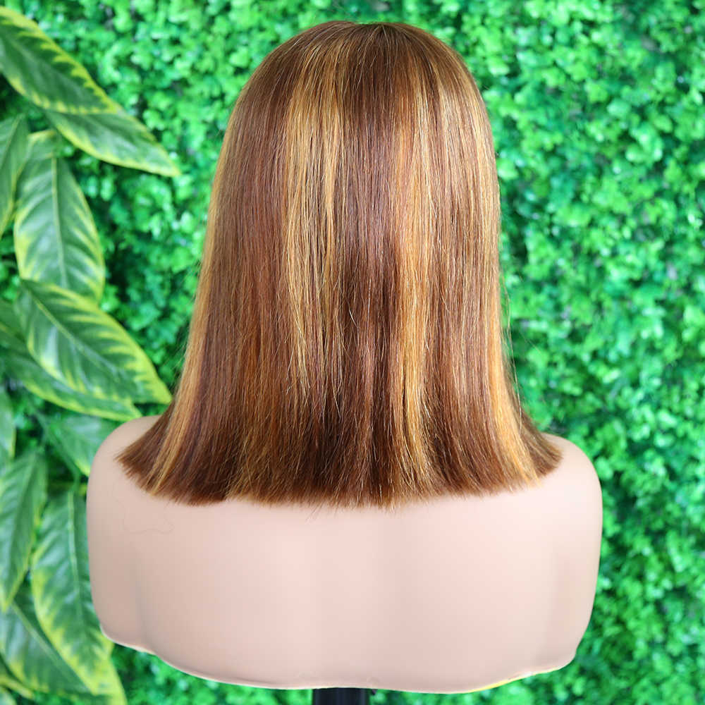 Biggest Promotion Vietnamese Human Hair Wigs Super Thickness Mixed Color European Bone Straight Hair Fontal Wigs Vietnam Factory
