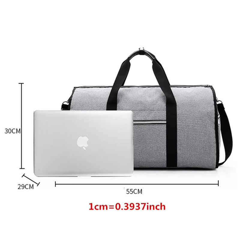 Portable set storage bag 2-in-1 business travel luggage bag mens clothing bag shoulder travel handbag 241115