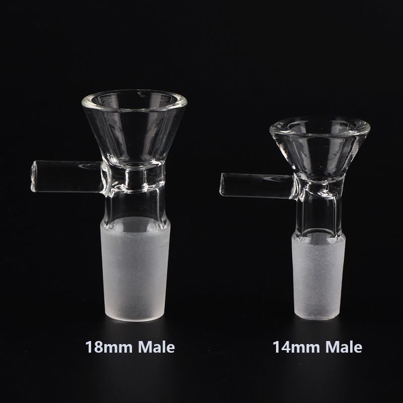 ash catchers Ash Catcher 14mm 18mm Thick Pyrex Clear Bubbler Ashcatcher with Glass Bowl For Dab Rigs Bongs Pipes