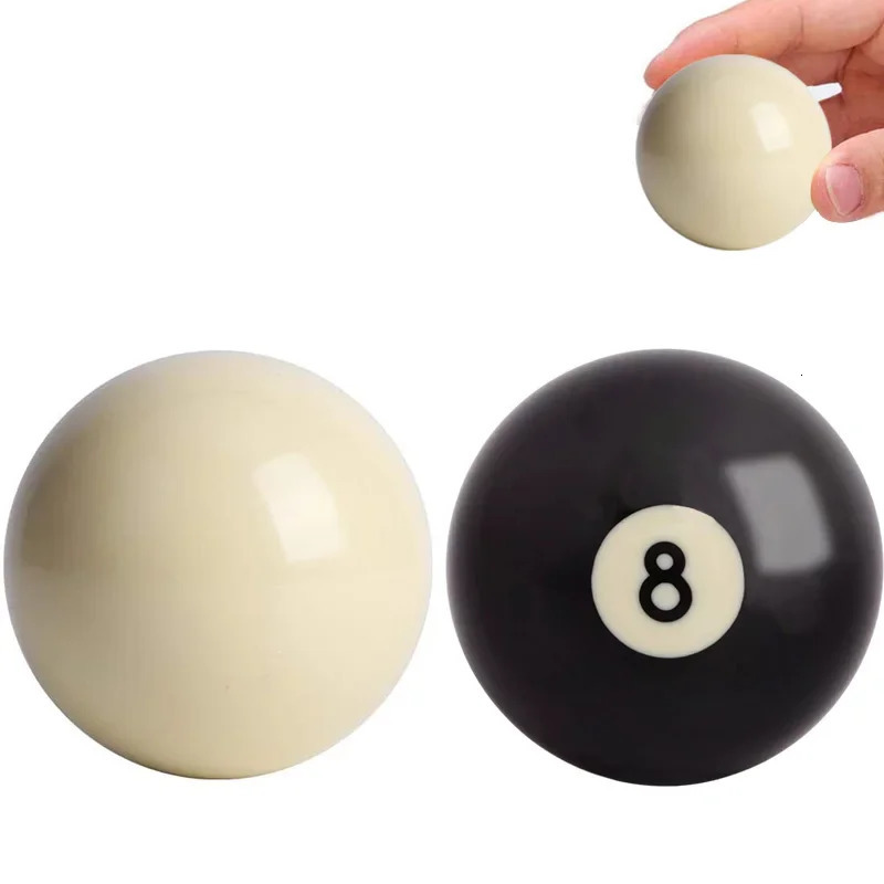 1pc Billiard Cue Ball 525572 Mm Standard Regular Black 8 Snooker Training Replacement Practice Made Of Resin 241115