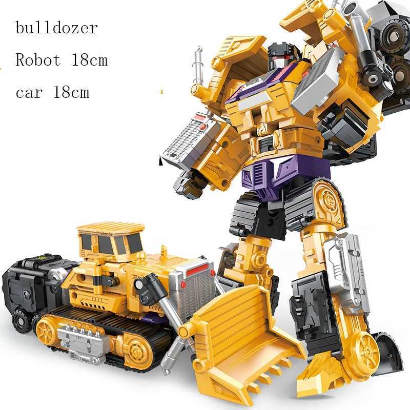 6-in-1 conversion robot engineering vehicle action diagram DIY 2-in-1 excavator bulldozer dump truck crane toy X241115