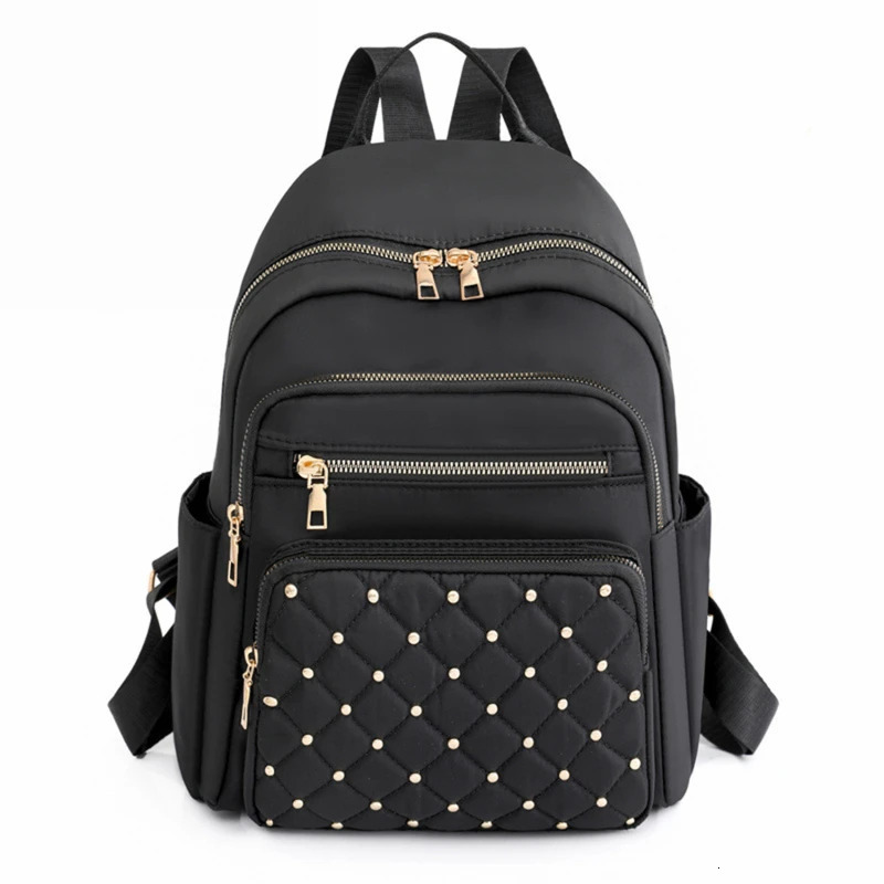 Fashion Bagpack Women High Quality Nylon Backpacks Female Big Travel Back Bag Large School Bags for Teenage Girls Shoulder Bag 241115