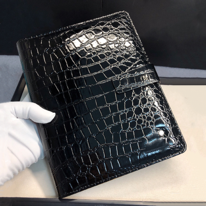 Wholesale 2024-2026 Dwe74 Monte Black Leather Cover Notepads Agenda Calendar Handmade Note Book Classic Periodical Diary Business Notebook A5