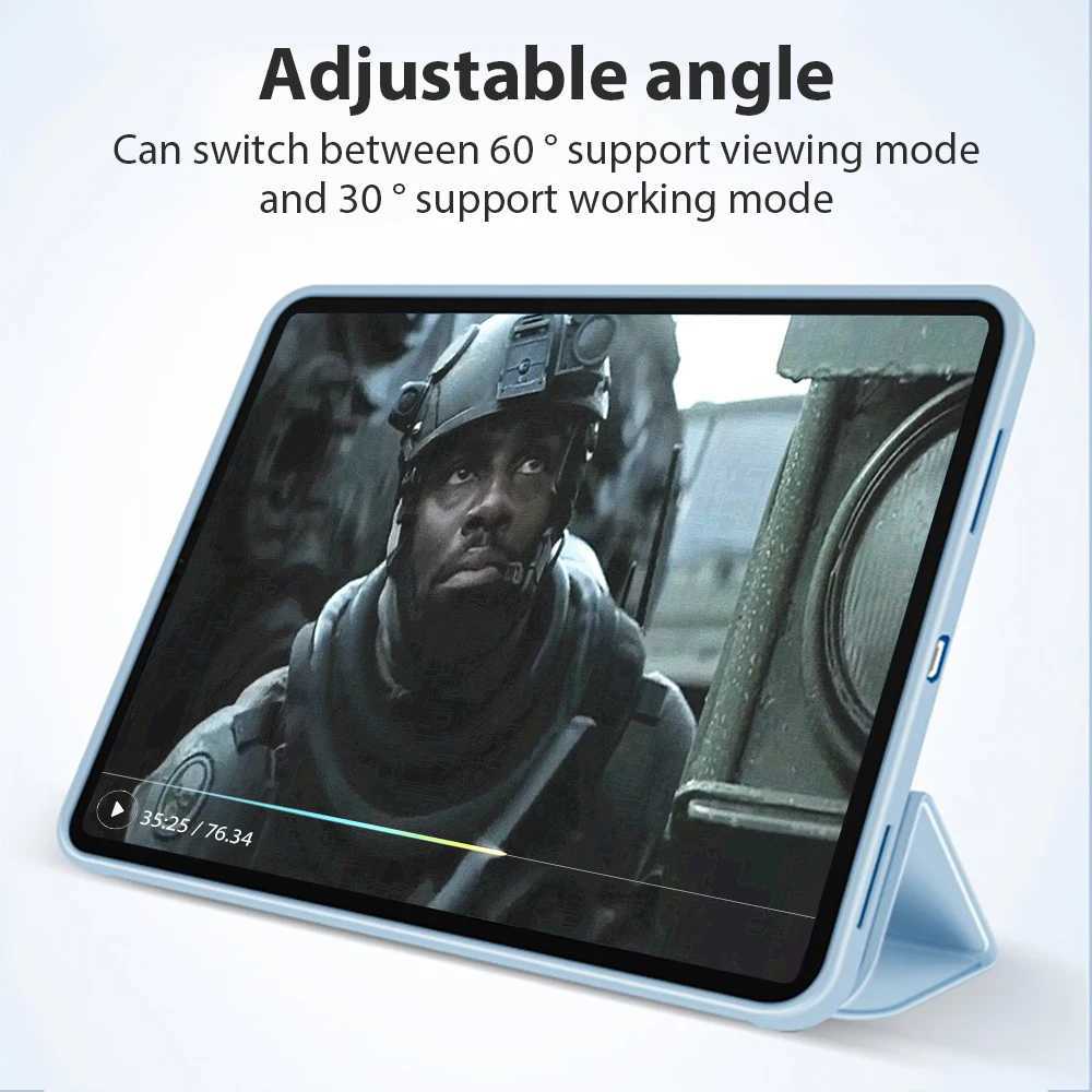 High Quality Suitable for iPad Pro 11 12.9 13 inch 2024 Case Air 5 4 3 9th 10.9 Generation Suitable for iPad 7th 8th 10.2 Mini 6 Pro 9.7 Flip Smart Co
