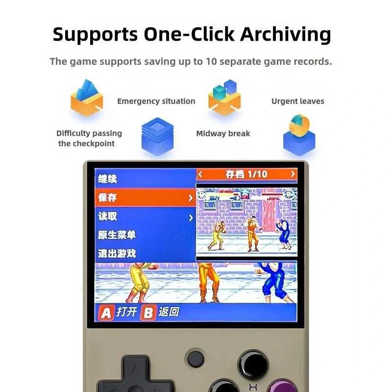 AMPOWN Miyoo Mini V4 Console 2.8-inch IPS OCA 1900mAh Handheld Game Player Linux System Portable Video Game Retro Game Console Y241115