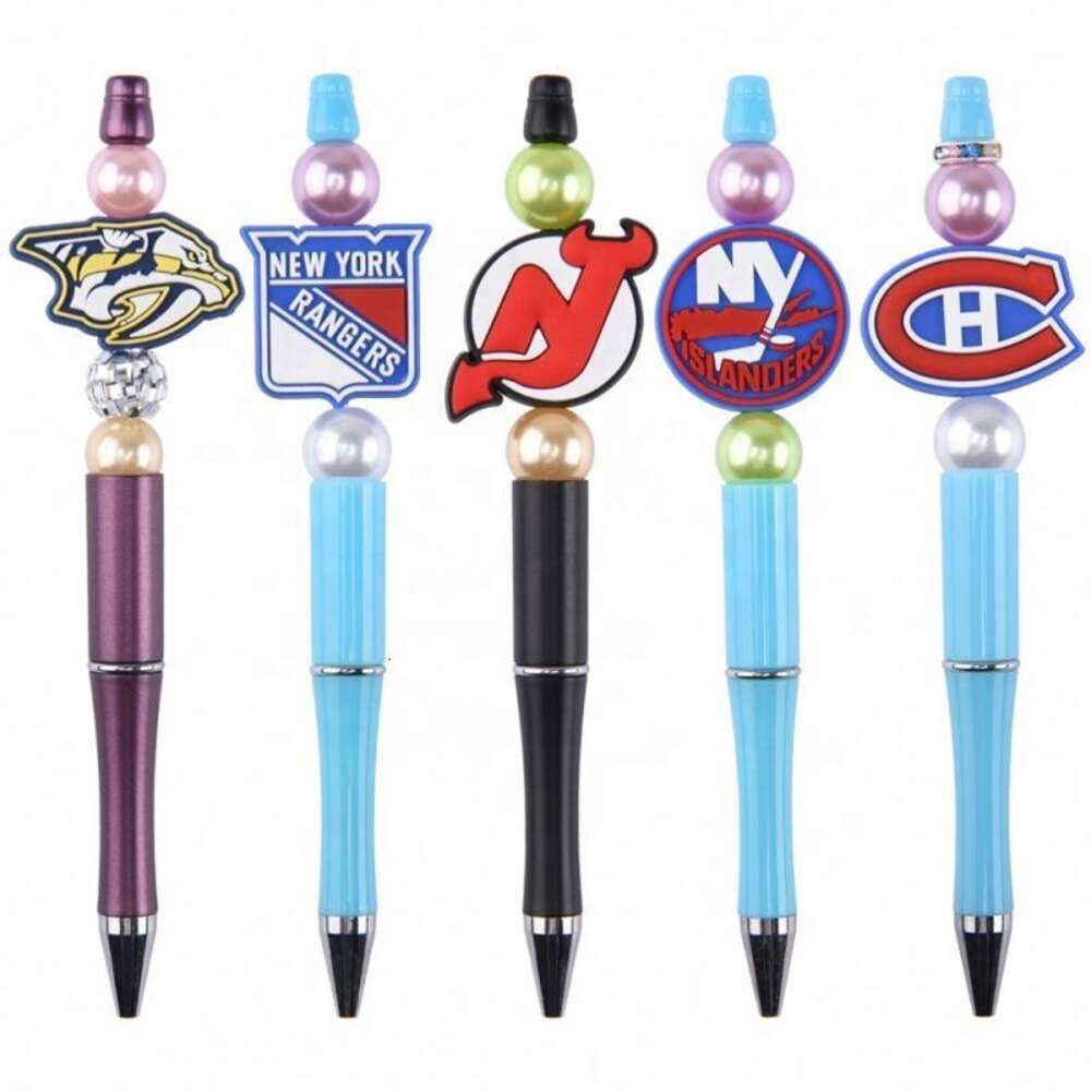 factory direct sale mexico style PvcBead Pens Decorative mermaid bead Pens Gift diy charms Ballpoint Pens