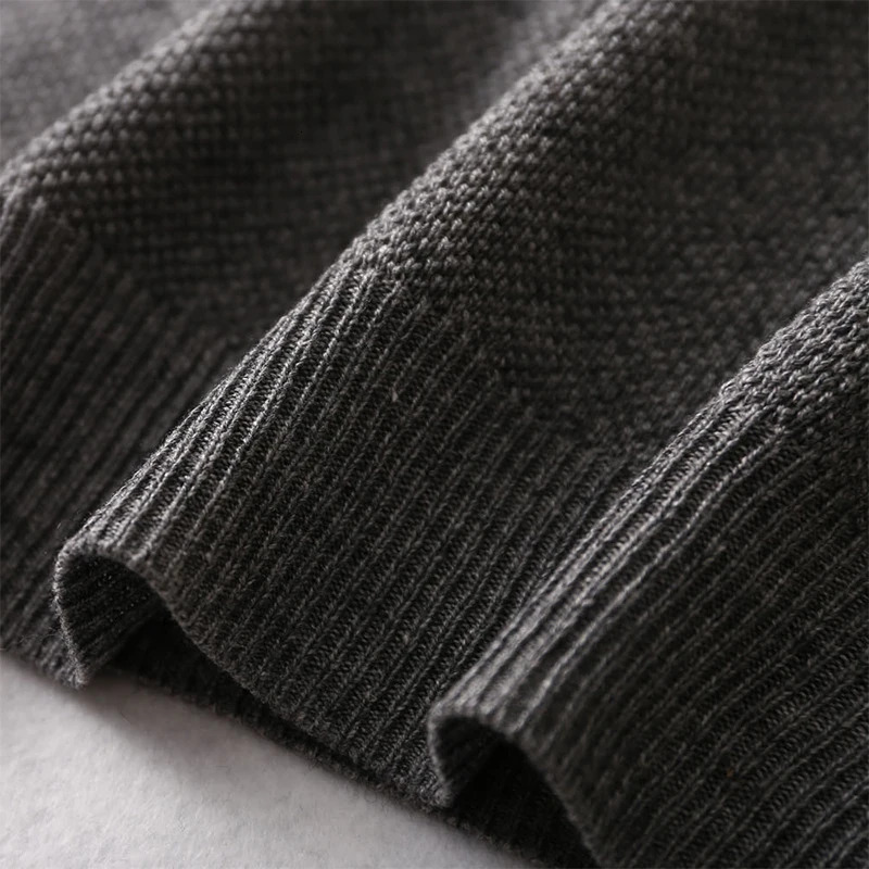 Mens sweater 85% mulberry silk 15% cashmere solid color crew collar daily long sleeved floral warm top L XL XXL LY047 241115