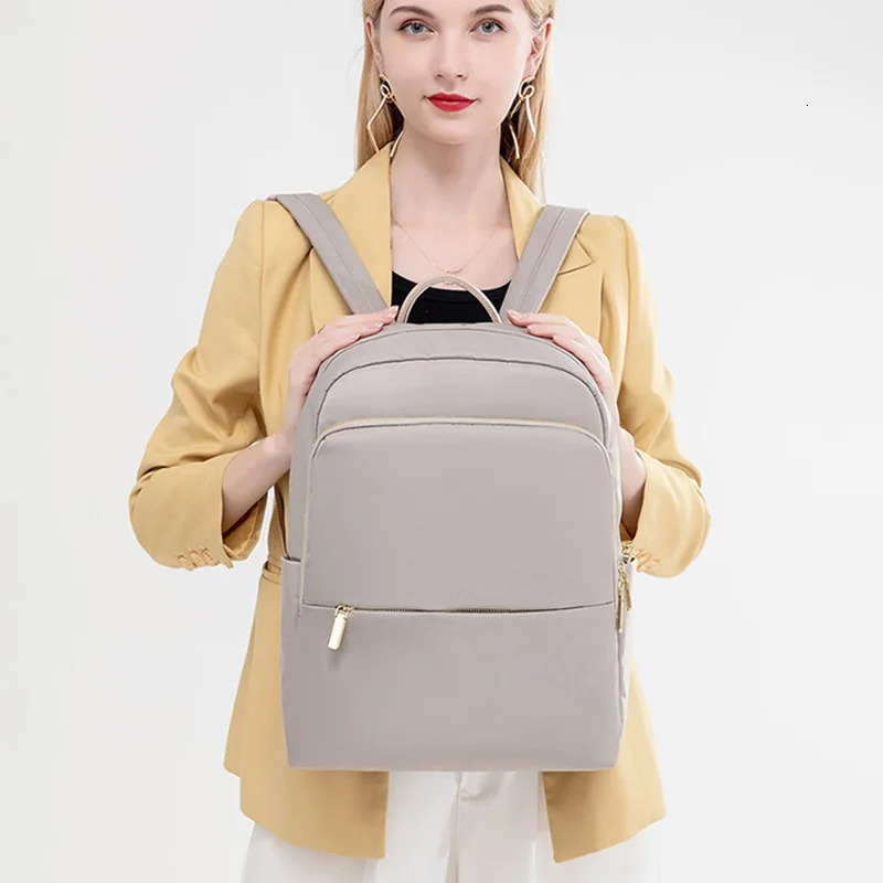 Women backpack oxford cloth waterproof Shockproof Fashion Office Lady Bag 13 14 inch laptop backpack 241115