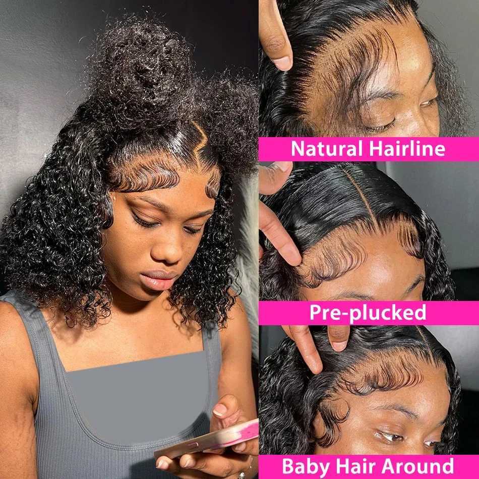 4x4 5x5 HD Lace Frontal Burnese Curly Wig 350% Top Density Hot Luxury Gluess Human Hair Wig For Black Women Cheap Wig