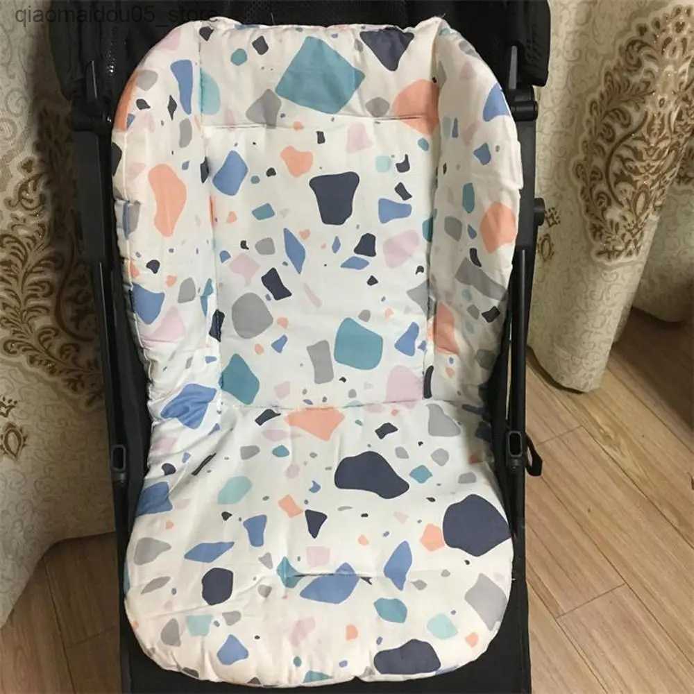 Stroller Parts Accessories Baby stroller cushion cotton fabric baby cu Q240416