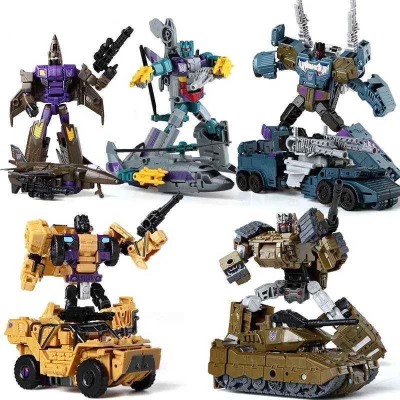 Haizhixing 5in1 Combiners Bruticus G1 Conversion Action Picture Toy Fighting Swinging Onslaught Model Transforming Car Robot KO X241115