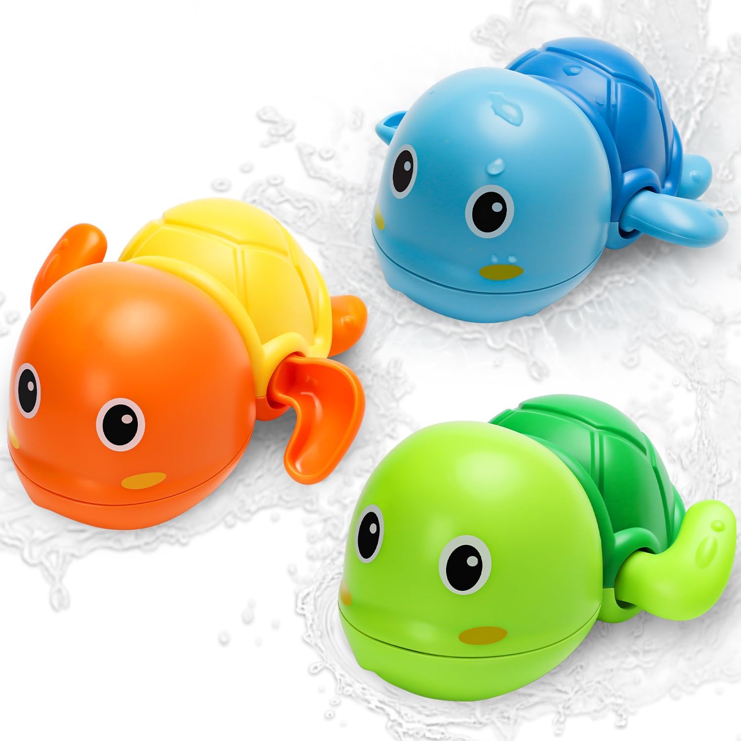 Toys, Cute Swimming Turtle Baby Bath Toys for Toddler 1-3