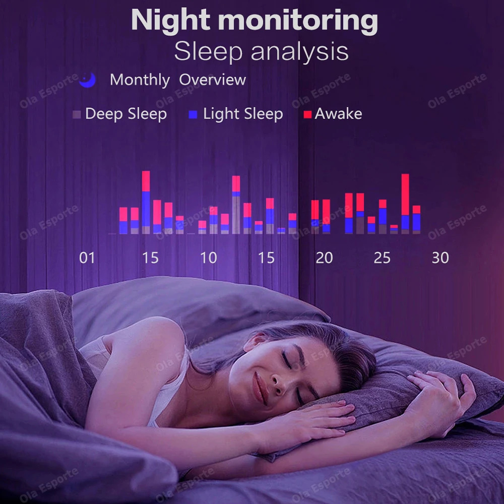 2024 Smart Ring Health Monitor For Men Women Thermometer Blood Pressure Heart Rate Sleep Monitor IP68 Waterproof for Android 240412