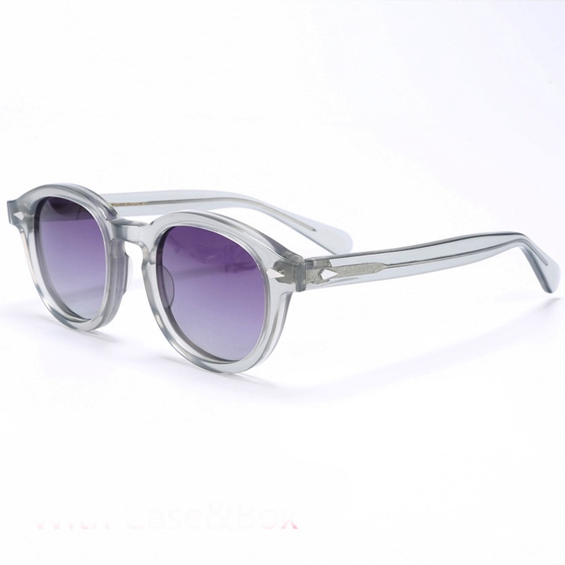 Johnny Depp Polarized Sunglasses Men Round Lemtosh Sun Glasses Woman Luxury Brand Vintage Acetate Frame Night Vision Goggles IVSTA