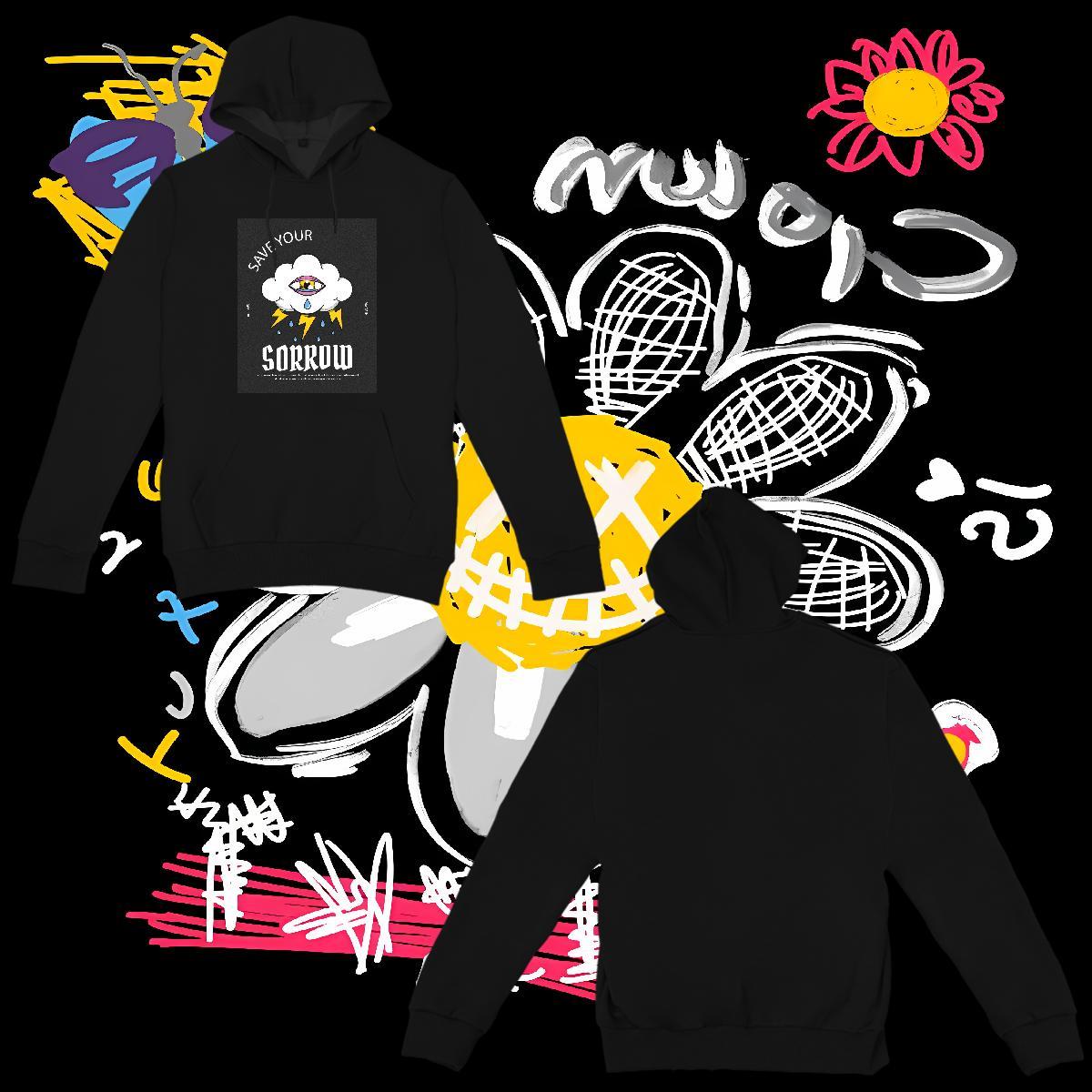 Brand Women's Hoodie Hip Hop Street Loose Fit Womens Hoodie DIY Anime Velvet Thick Tops Breathable Drawstring Hoodie