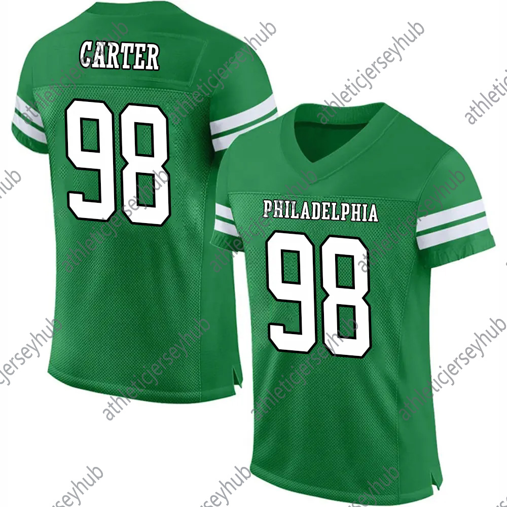 2024 Kelce Football Jersey custom jersey Barkleys 1 Hurts 11 Brown Carter 6 Smith Swift Cox