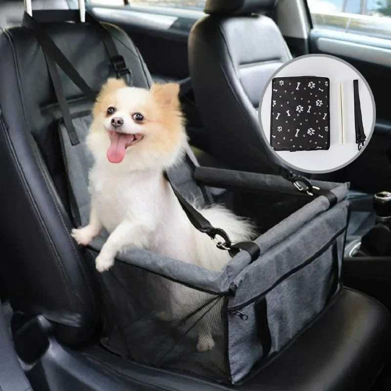 Dog Car Seat Covers Pet Dog Travel Car Box Seat Cover Pad Foldable Pet Carriers Bag Basket Carrying for Cats Dogs Transportin Carry House Waterproof z