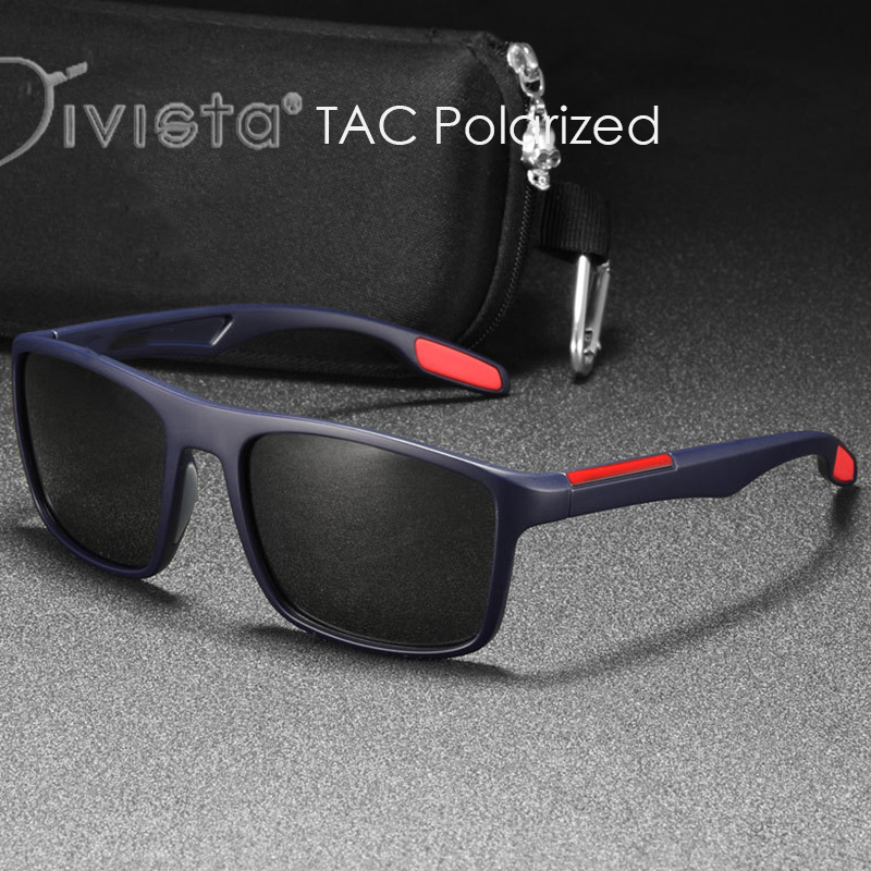 Oversized Square Sunglasses Polarized Men TR Super light Luxury Fashion Women Sports Sun Glasses Driving for Fishing Cycling Riding Cool Outdoor Sport S30 IVISTA AA