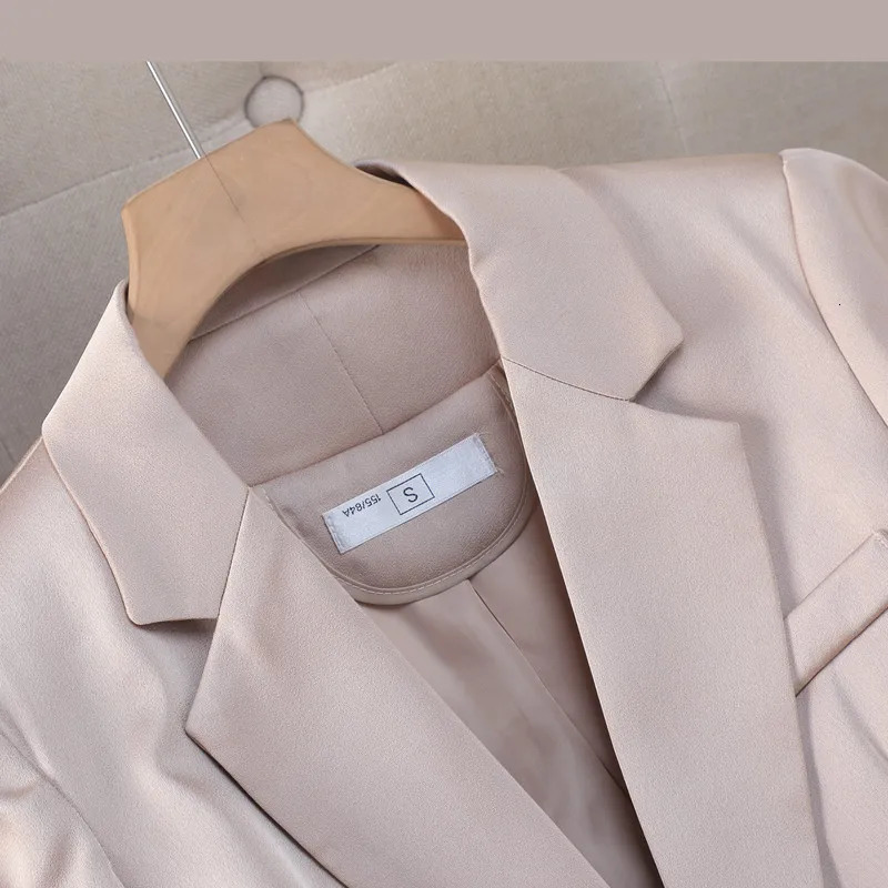 NAVIU Purple Set Womens SpringSummer Autumn Temperature Fashion Ultra Thin Long Sleeve Jacket and Pants Office Work Clothes Black 241115